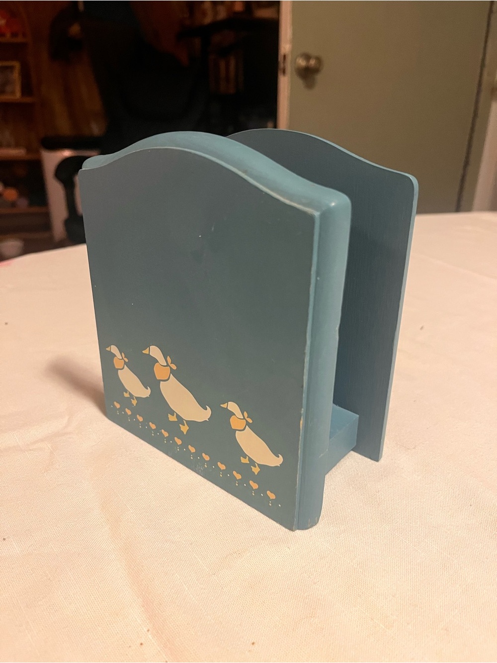 90’s Vintage Country Goose Napkin Holder